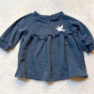 Little‎ Co. by Lauren Conrad Baby Girl Navy Dove Fleece Dress Newborn